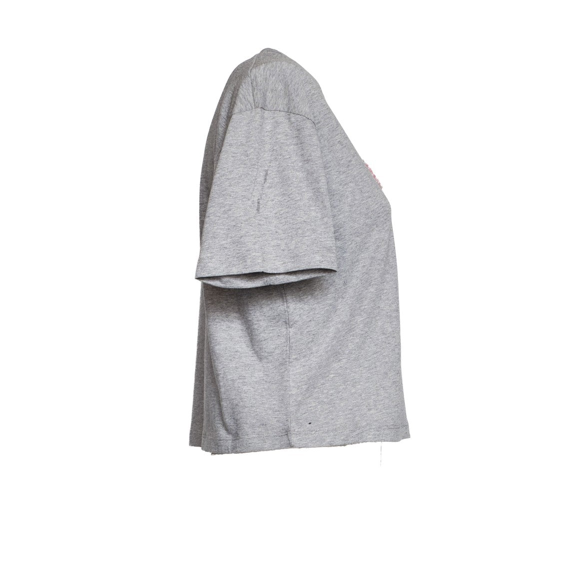 N°21 Cropped Shimmer Embellished Casual T-Shirt