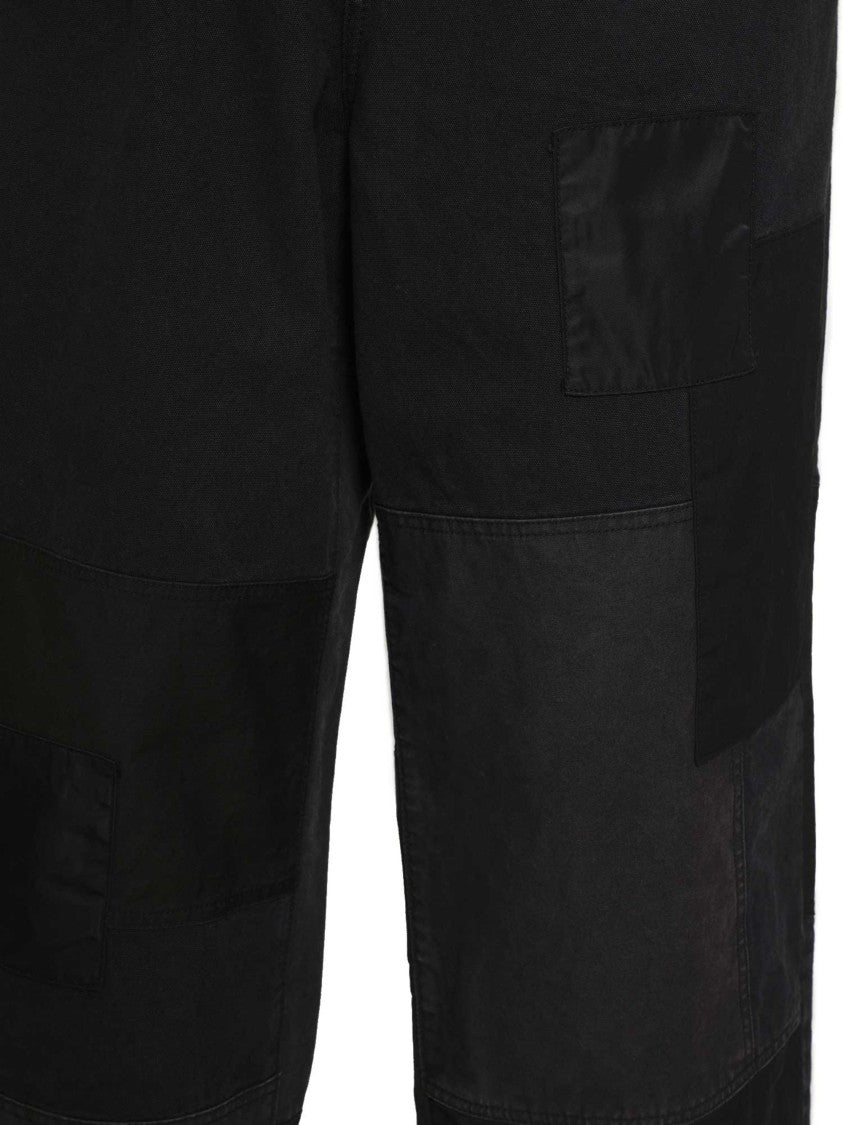 Comme Des Garçons Spliced Canvas Patchwork Wide-Leg Pants