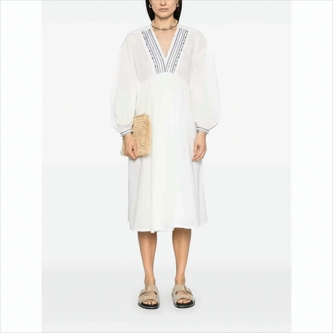 A.P.C. Flowing White Midi Dress
