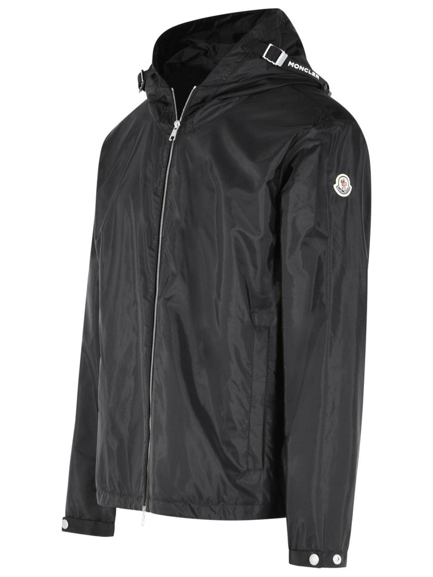 Moncler 'Remoray' Black Polyamide Hooded Windbreaker