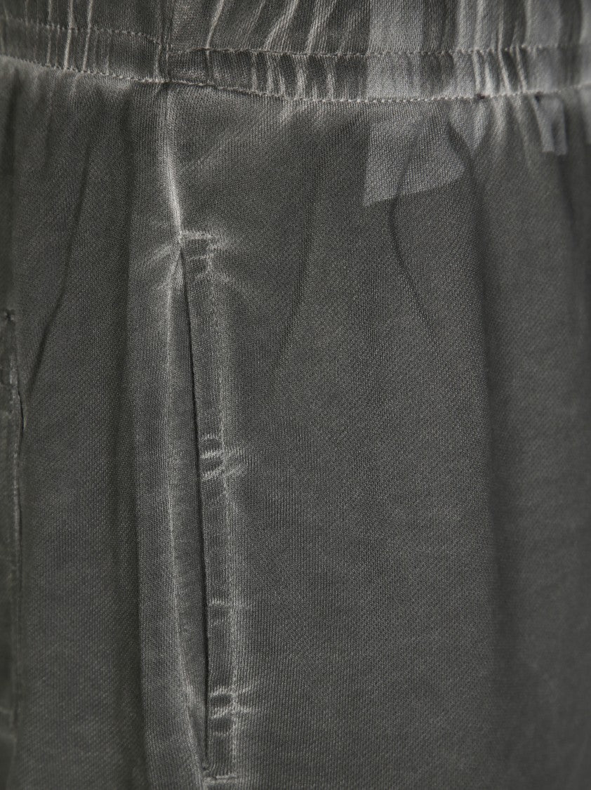 Diesel Dark Grey Sweatpants With Relaxed Fit And Textured Fabric