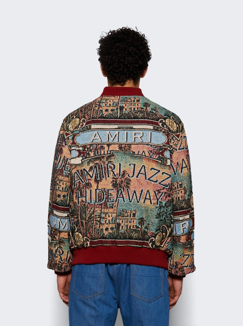Amiri Jazz Hideaway Bomber Jacket Multicolor
