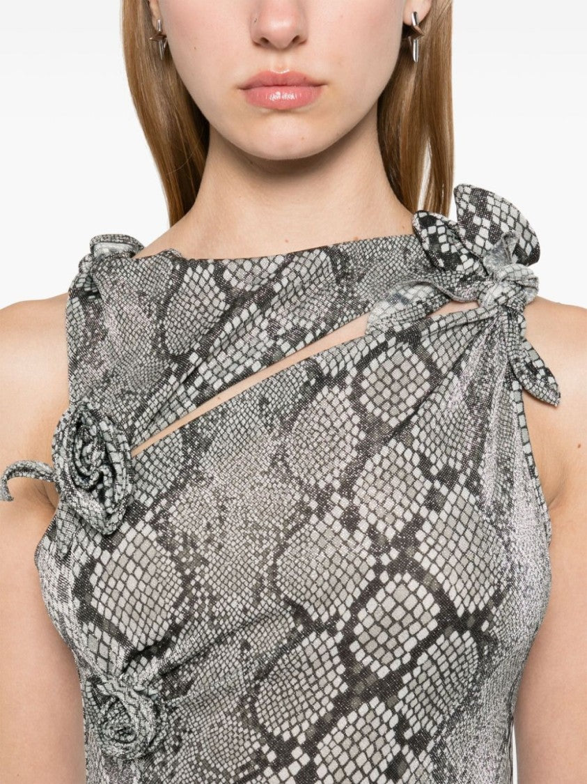 Coperni Lamé Effect Maxi Dress