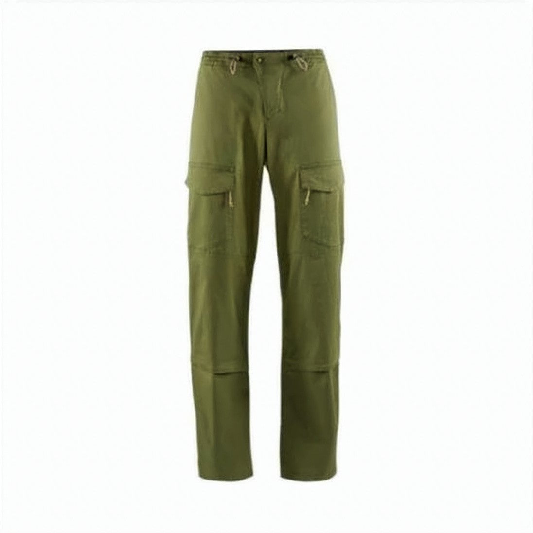 Klattermusen Olive Green Straight Pants With Cargo Pockets