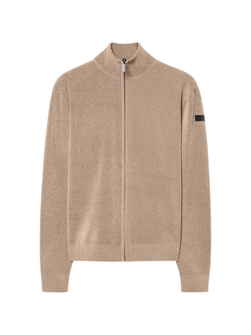 Rrd High Ribbed Collar Full Zip Sweater
