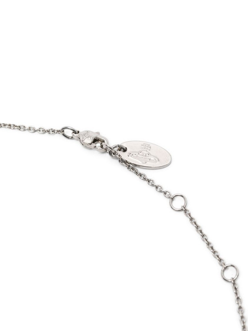 Vivienne Westwood Silver-Tone Planets Necklace With Adjustable Chain