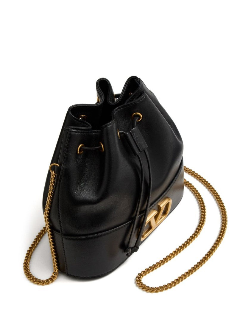 Valentino Garavani Structured Bucket Bag With Drawstring Closure