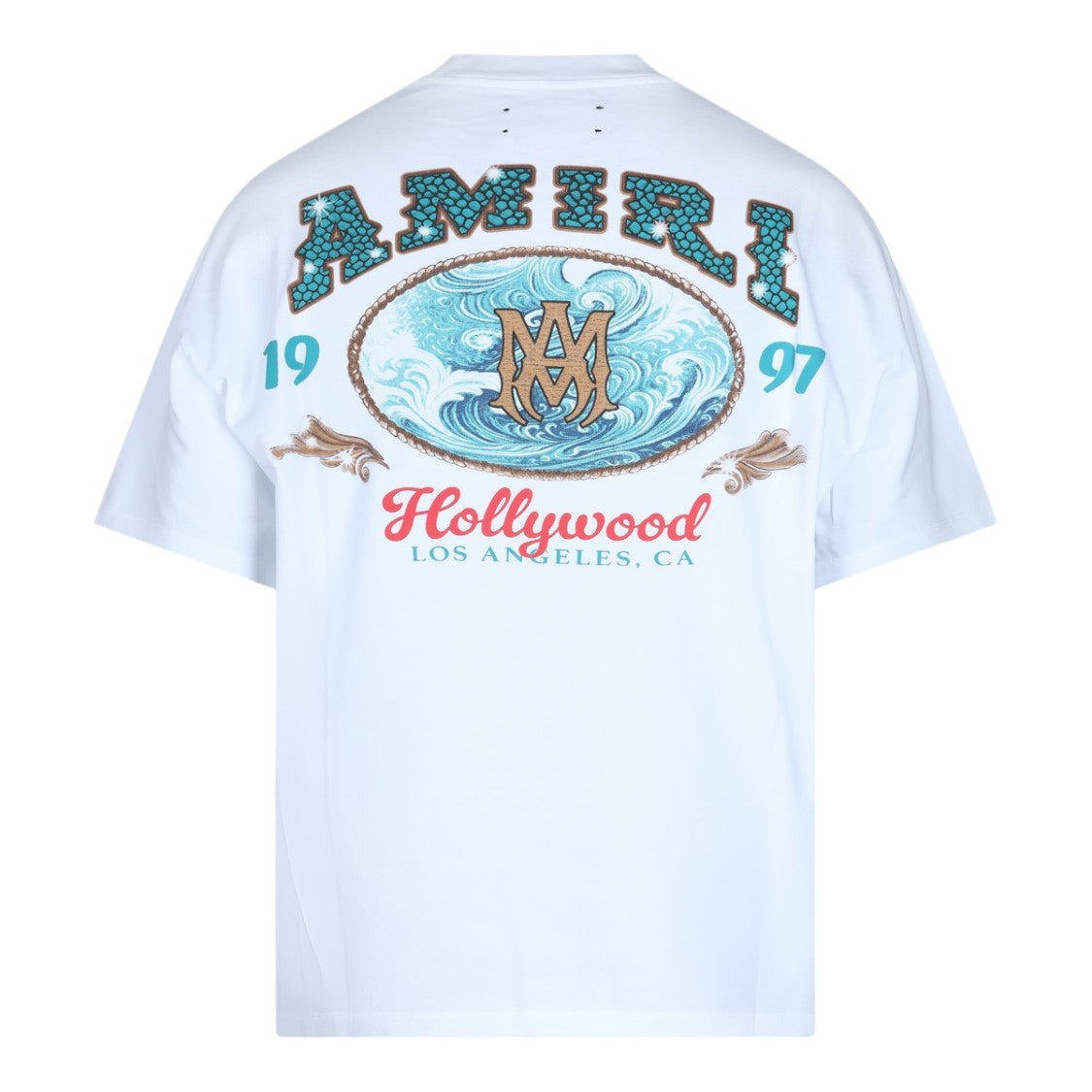 Amiri White Graphic Print Short-Sleeve T-Shirt