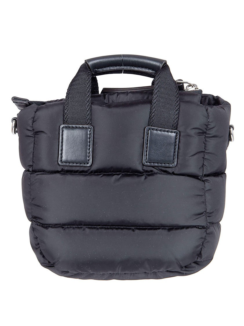 Moncler Quilted Padded Nylon Bag With Leather Accents