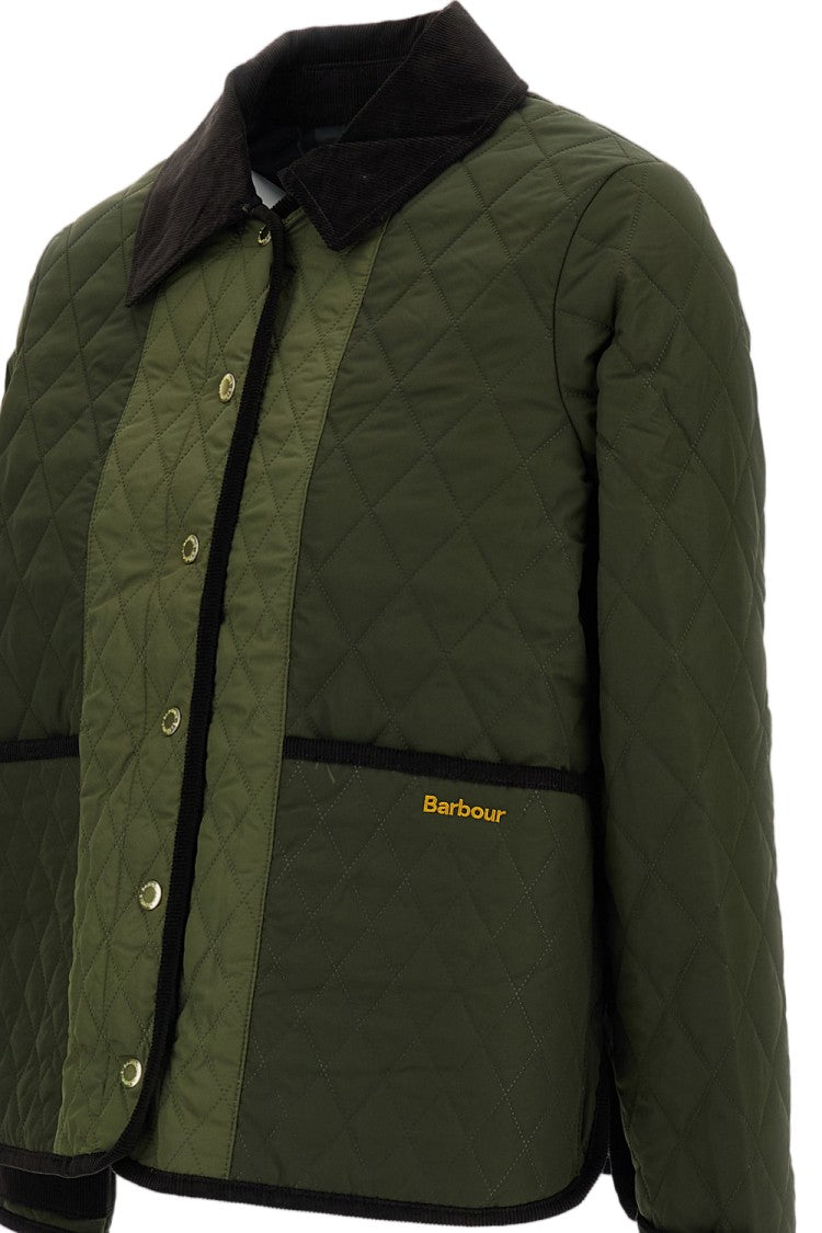 Barbour Green Ainsdale Patchwork Quilted Jacket