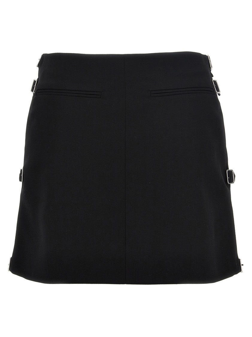 Courrèges Multi Sangle Wool Mini' Skirt