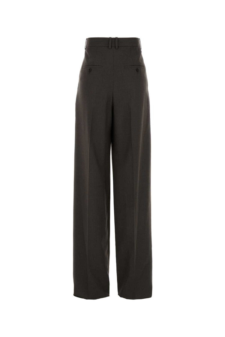 Saint Laurent Dark Brown Wool Pant
