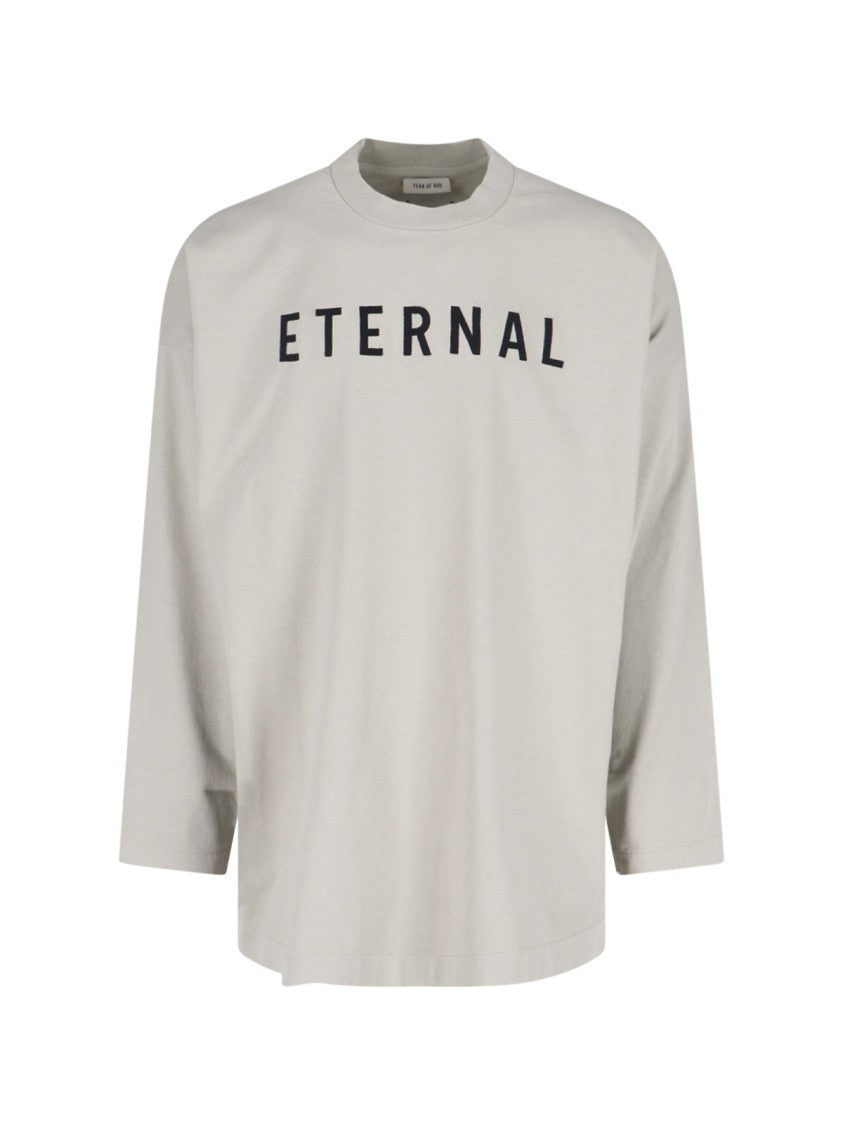 Fear Of God Grey Long-Sleeved T-Shirt
