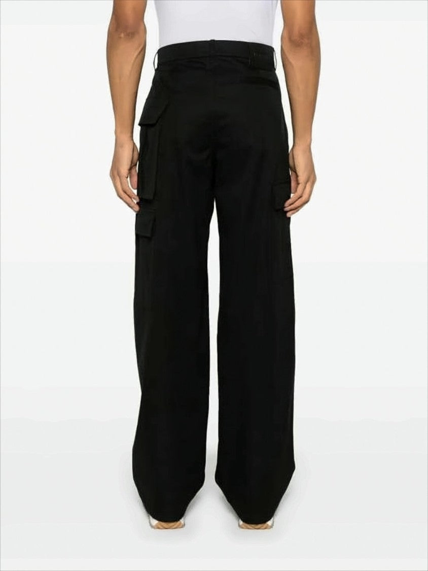 Loewe Relaxed Wide-Leg Straight Pants With Utilitarian Pockets