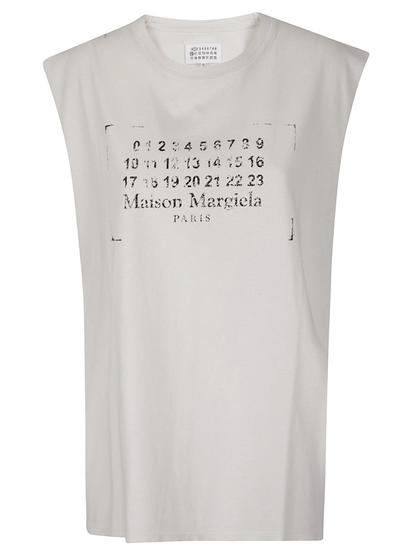 Maison Margiela Distressed Cotton Tank Top