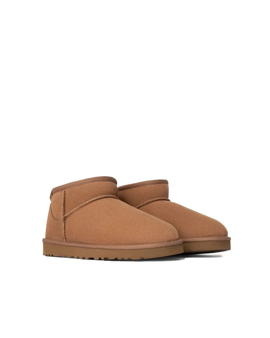 Ugg M Classic Ultra Mini Ankle Boot In Chestnut