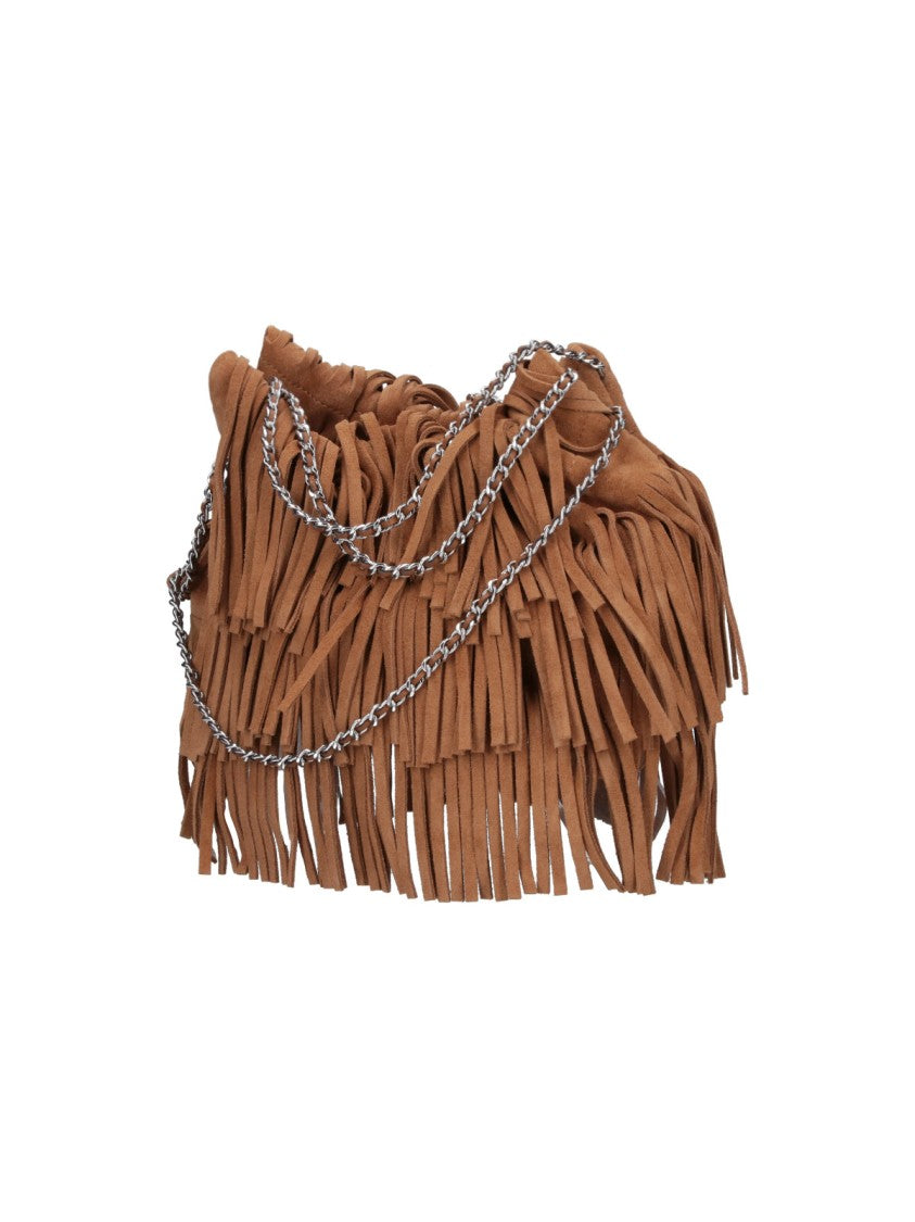 Tory Burch Suede Hobo Bag With All-Over Fringe