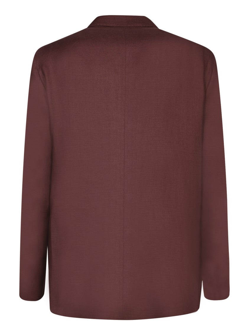 Tagliatore Bordeaux Double-Breasted Blazer