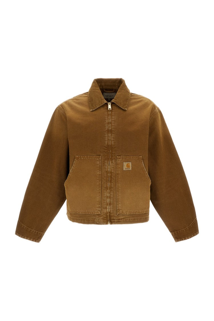 Carhartt Wip Light-Brown Og Arcan Dearborn Organic Cotton Canvas Jacket