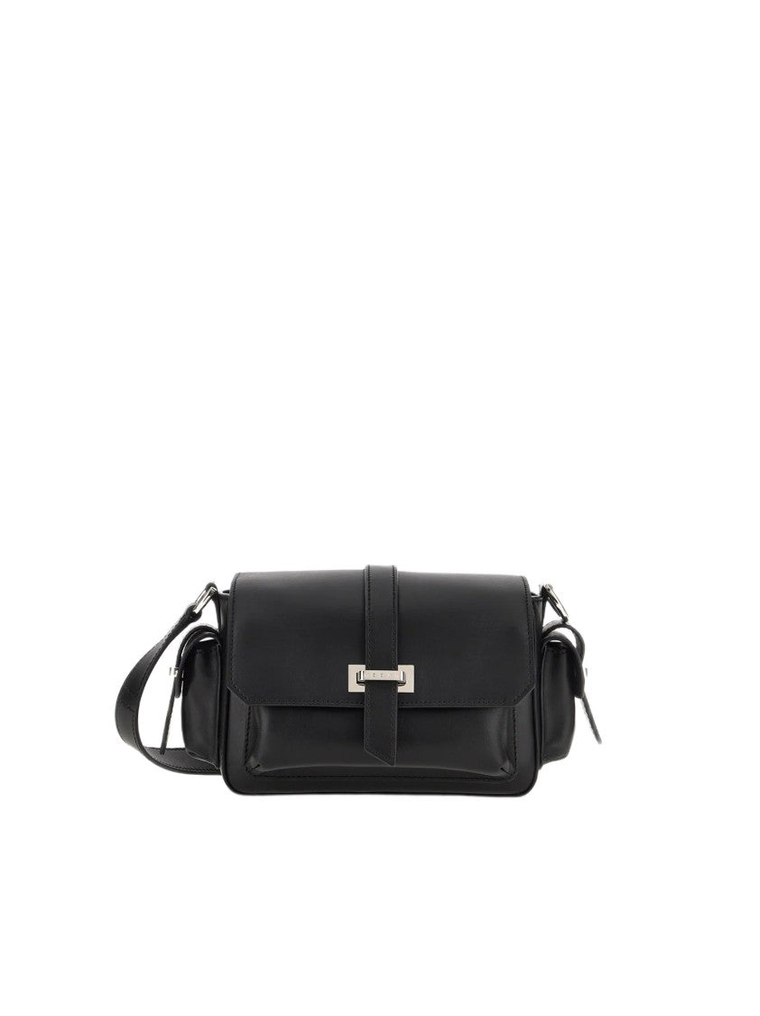 Hogan Rectangular Black Bag With Structured Silhouette