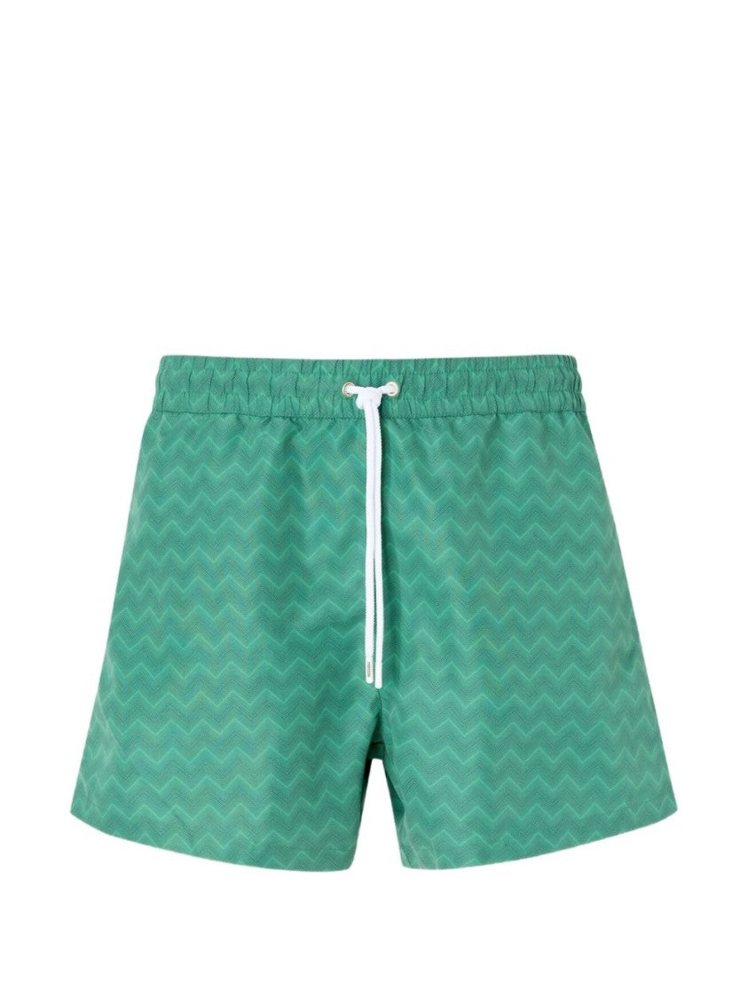 Missoni Mid-Length Zigzag Pattern Shorts