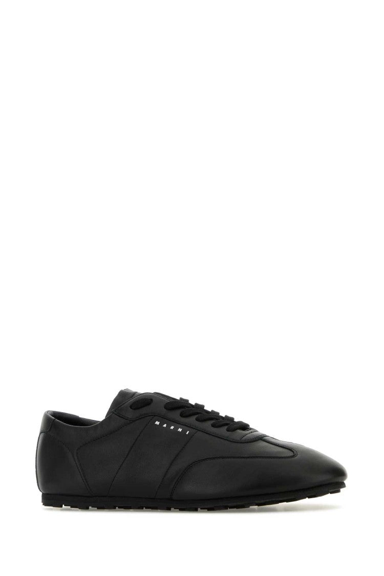 Marni Black Leather Sneakers