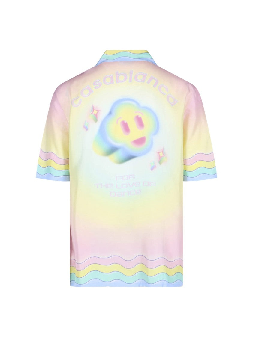 Casablanca Multicolor For The Love Of Dance Silk Shirt