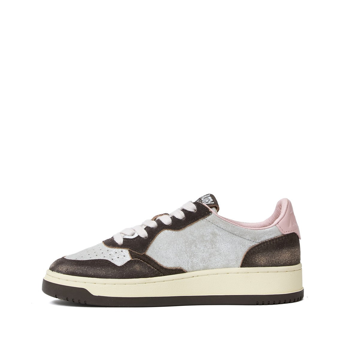 Autry Silver Mustang Sugar Suede Sneakers