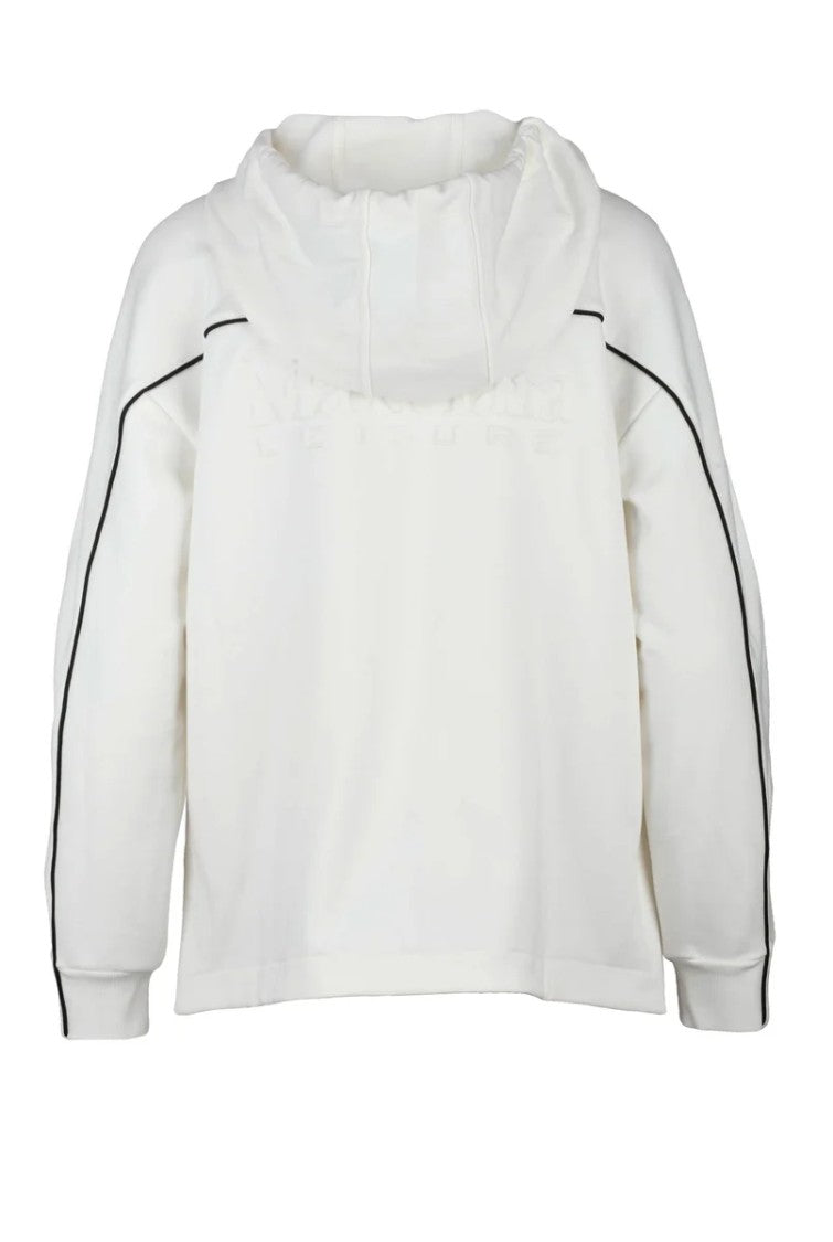 Max Mara Cotton Zip Sweatshirt - White