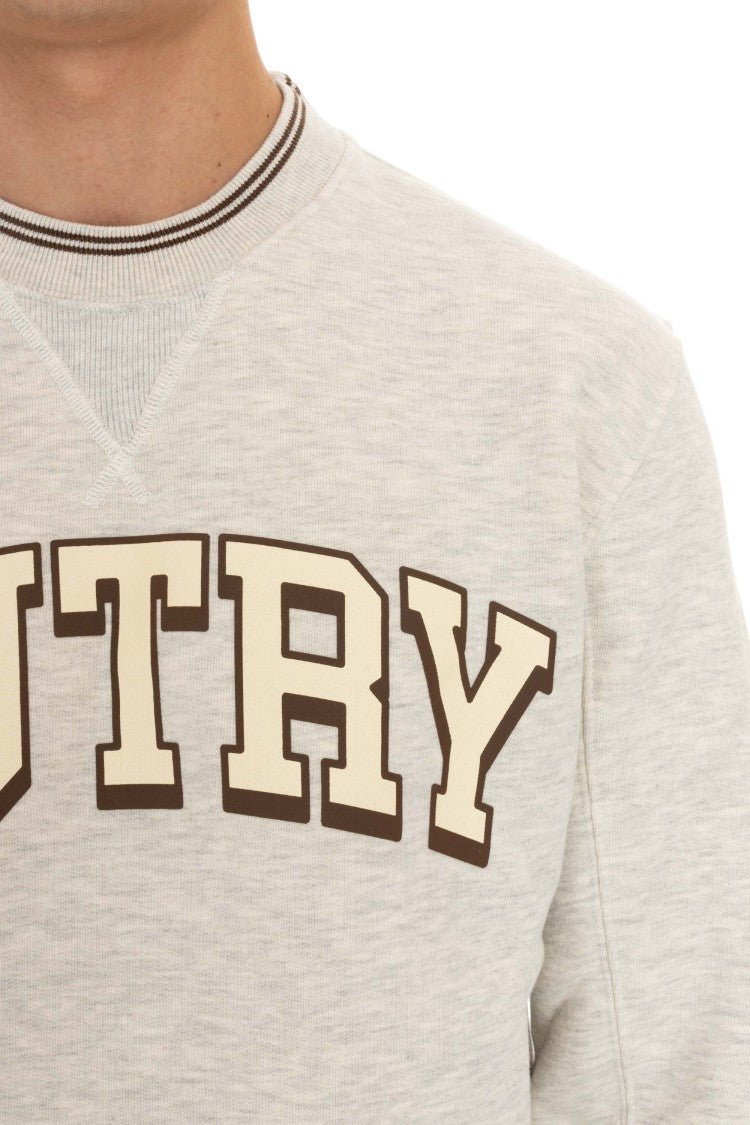 Autry Cotton Crewneck Sweatshirt With Logo