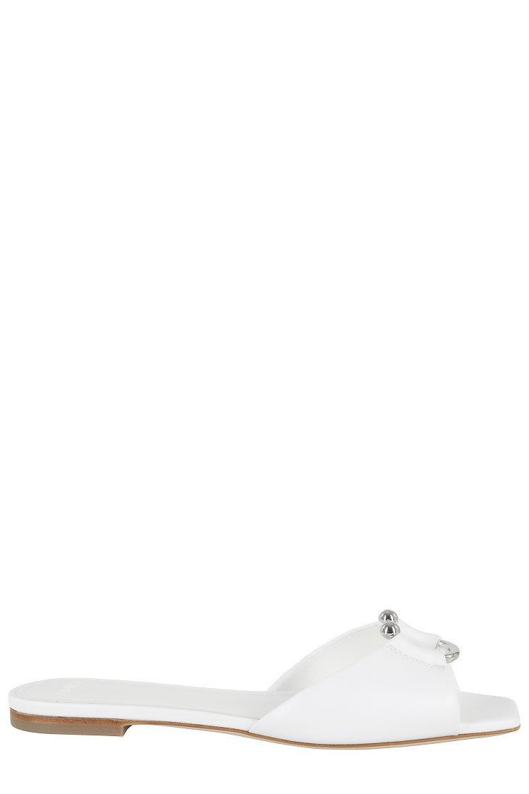 3Juin Milla White Calf Leather Sandals