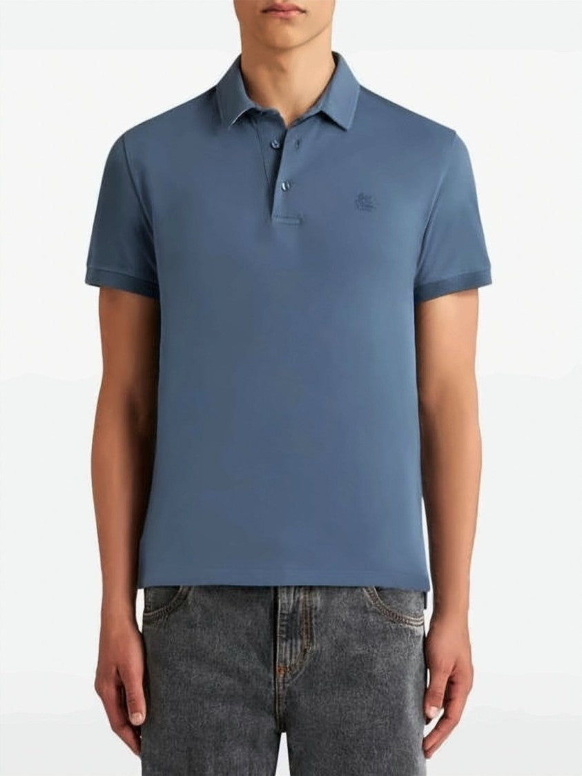 Etro Classic Textured Cotton Polo