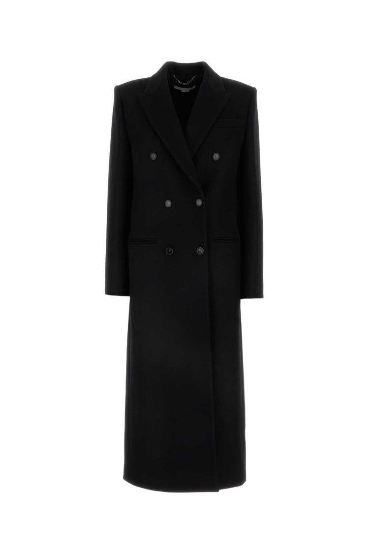 Stella Mccartney Black Wool Coat