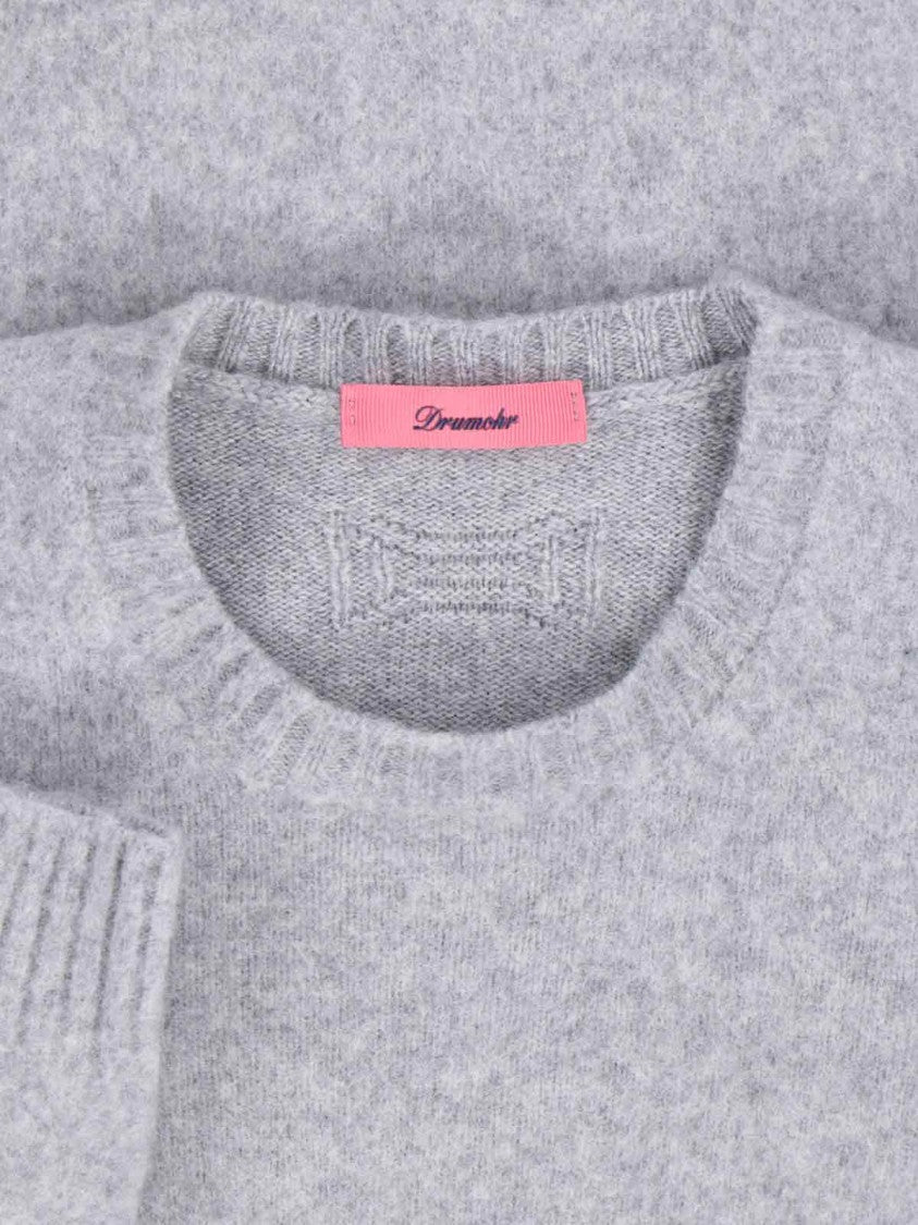 Drumohr Wool Sweater – Light Grey