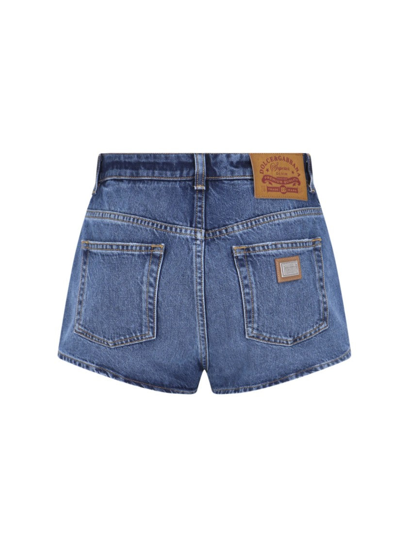Dolce & Gabbana Blue Denim Shorts