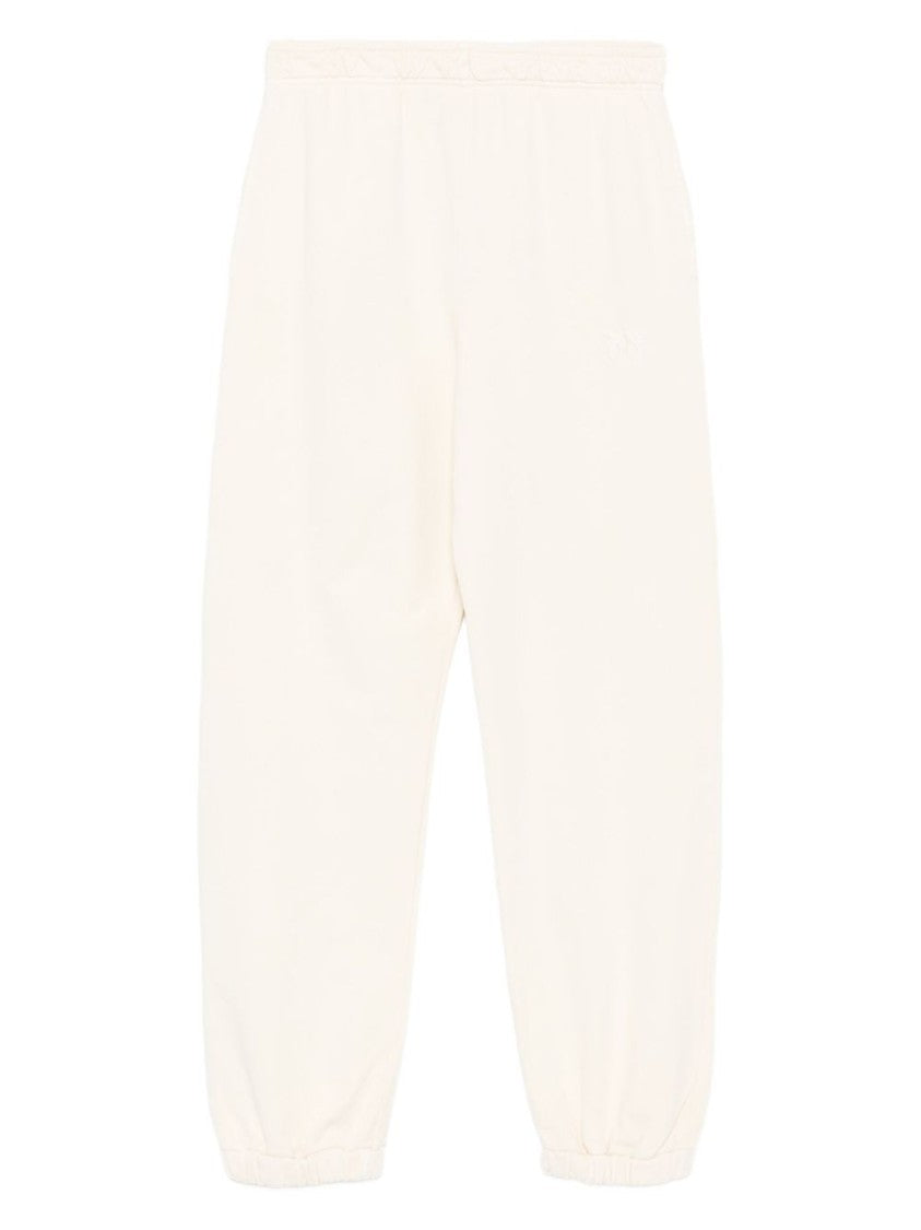 Pinko Wide Beige Trousers With Relaxed Fit