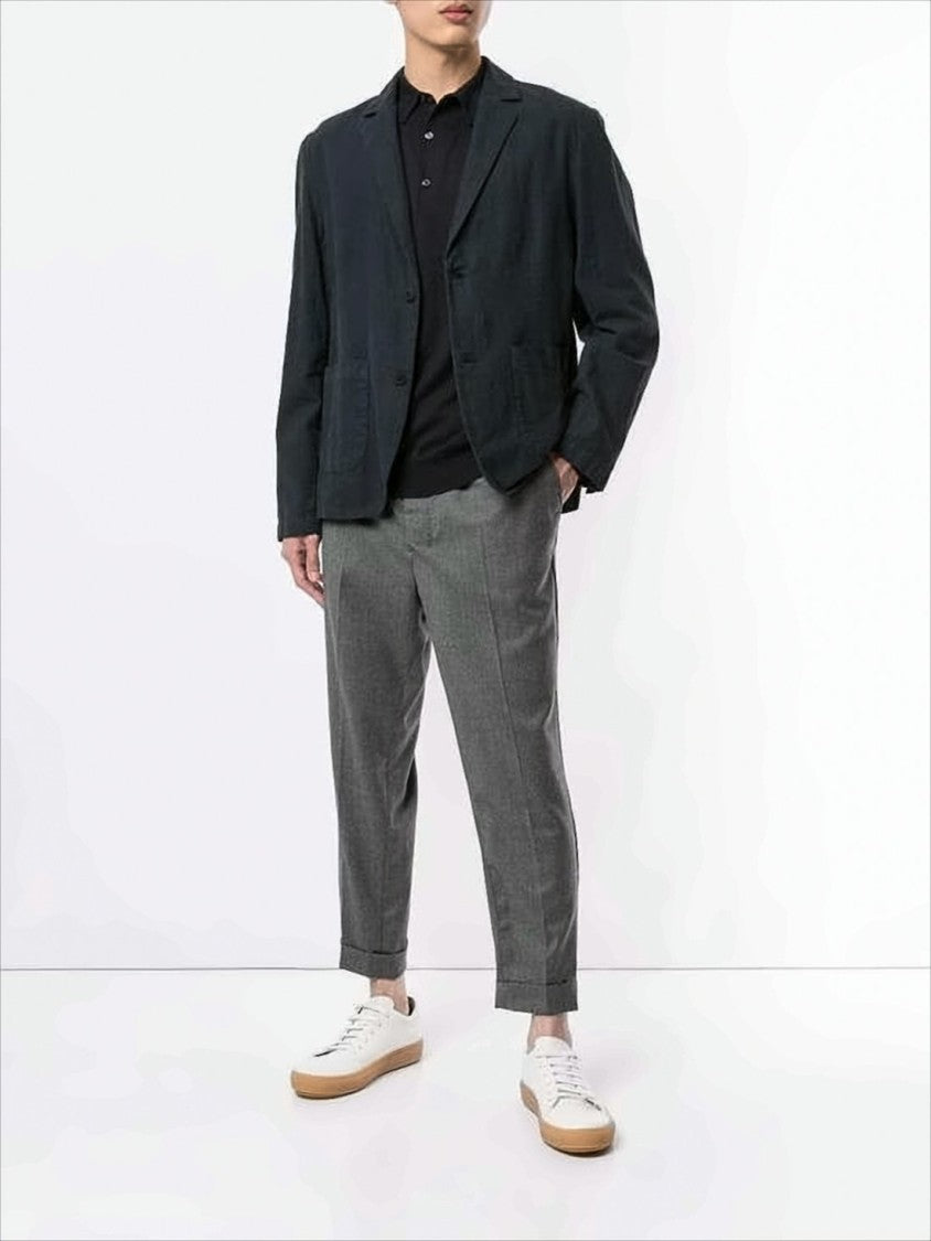 John Smedley Fine Cotton Long-Sleeve Polo Shirt With Classic Collar