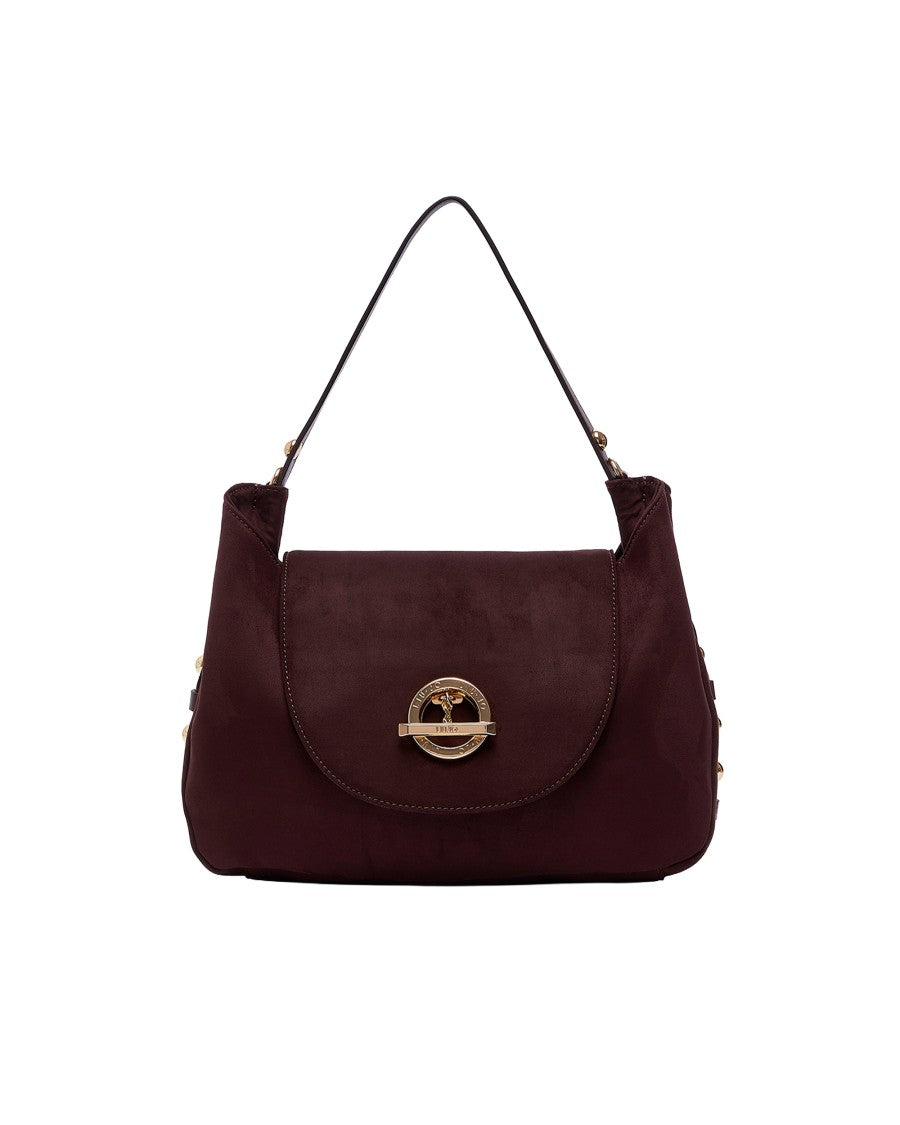 Liu Jo Aubergine Medium Microfiber Handbag
