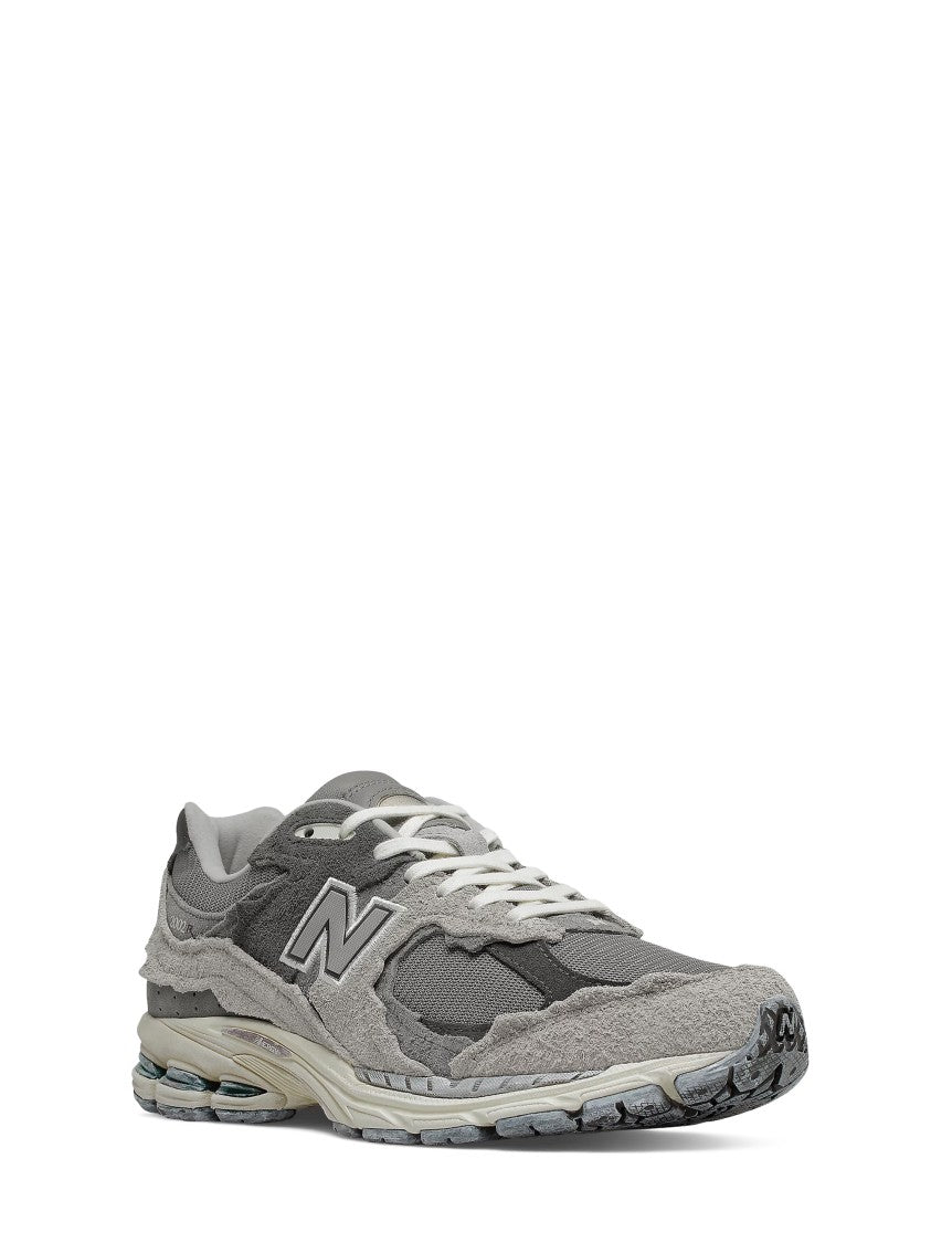 New Balance Layered Grey Sneakers With Suede And Mesh Elements