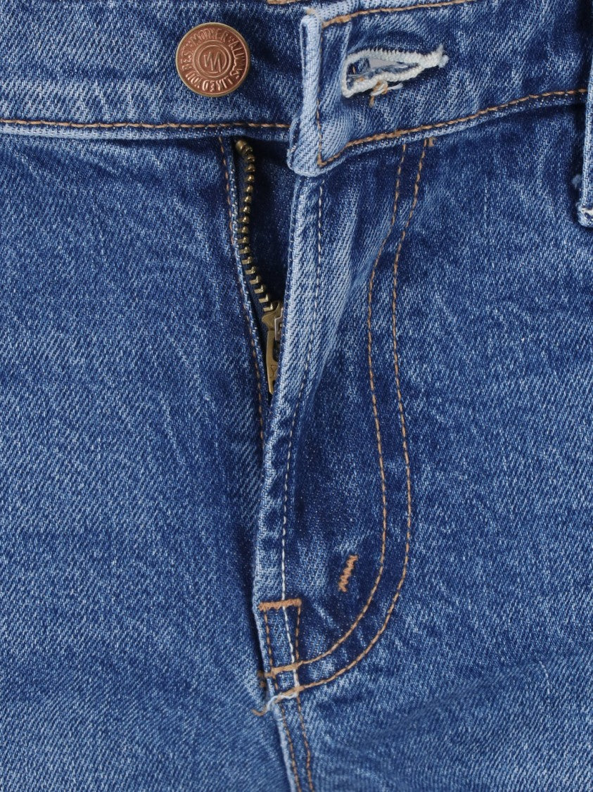 Mother Flared Denim Jeans With Low-Rise Waist And Retro Silhouette