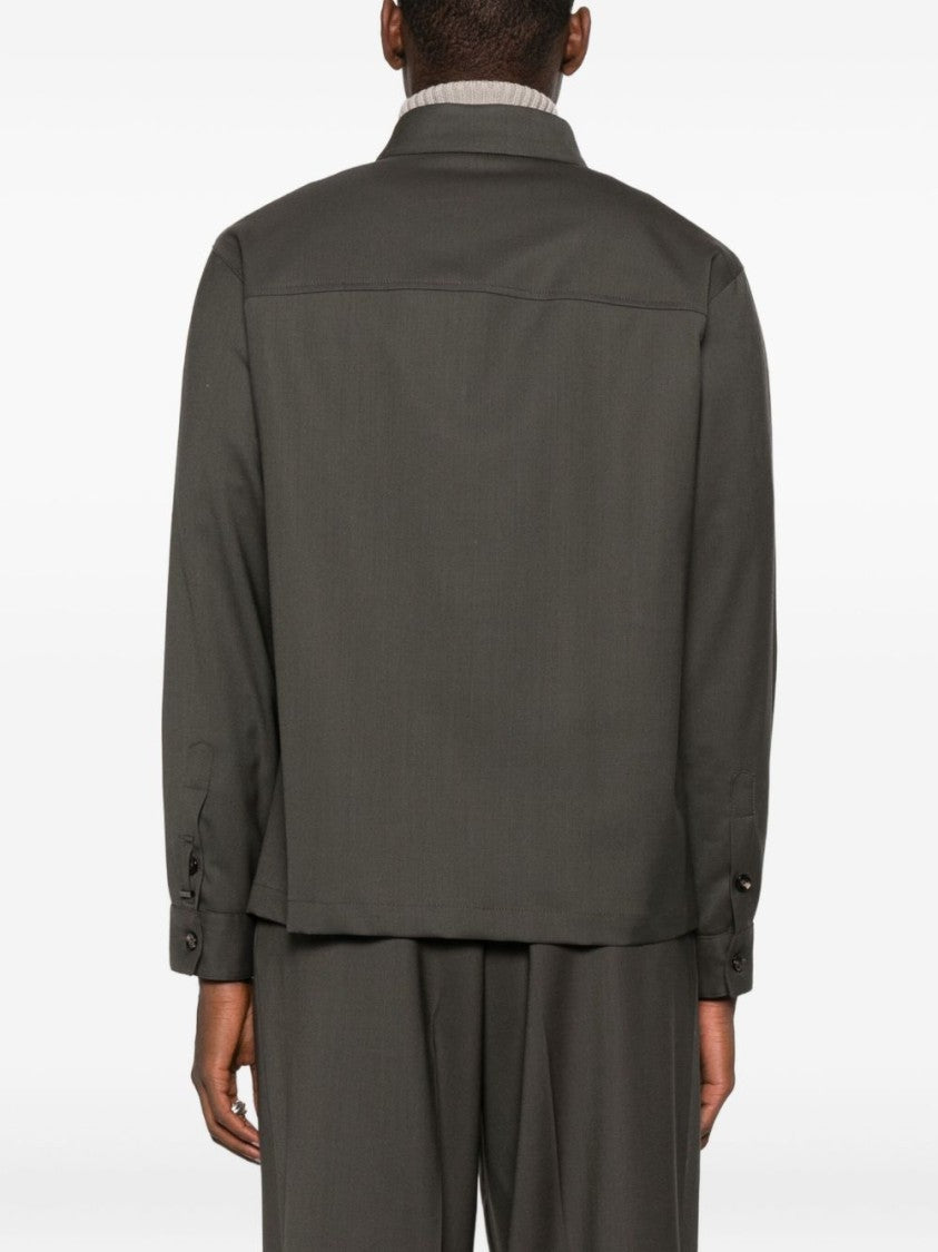 Be Able Boxy Brown Jacket With Classic Collar