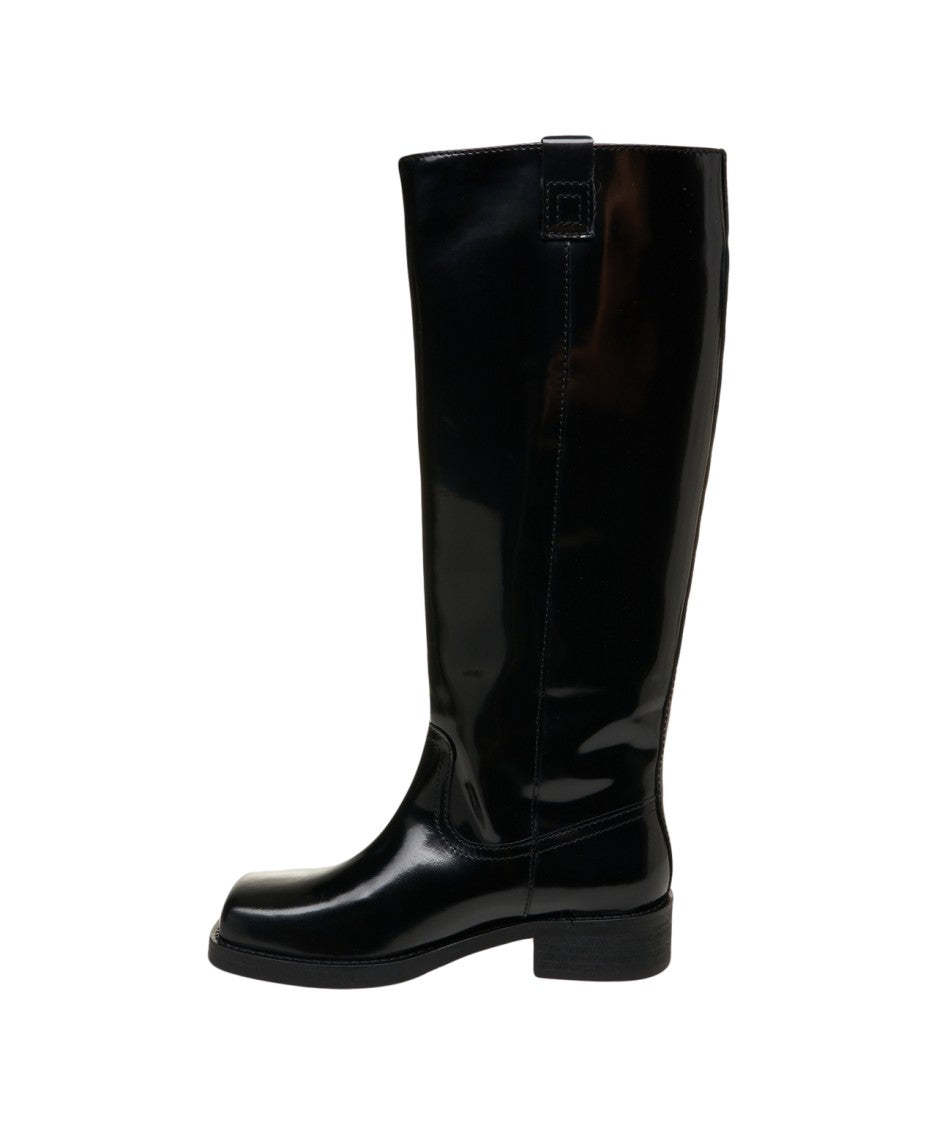 Billi Bi Knee-High Boots In Patent Leather