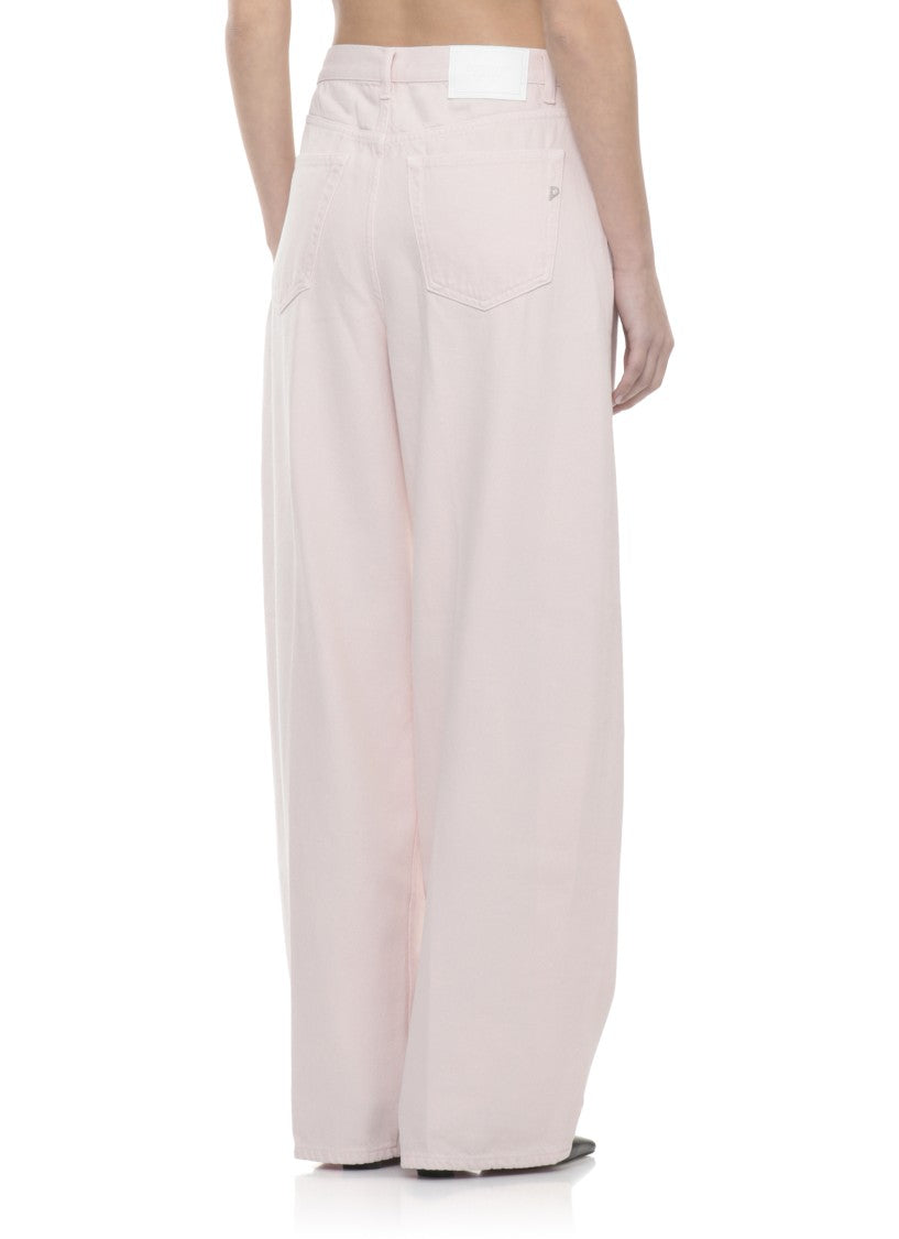 Dondup Pink Dakota Cotton Jeans
