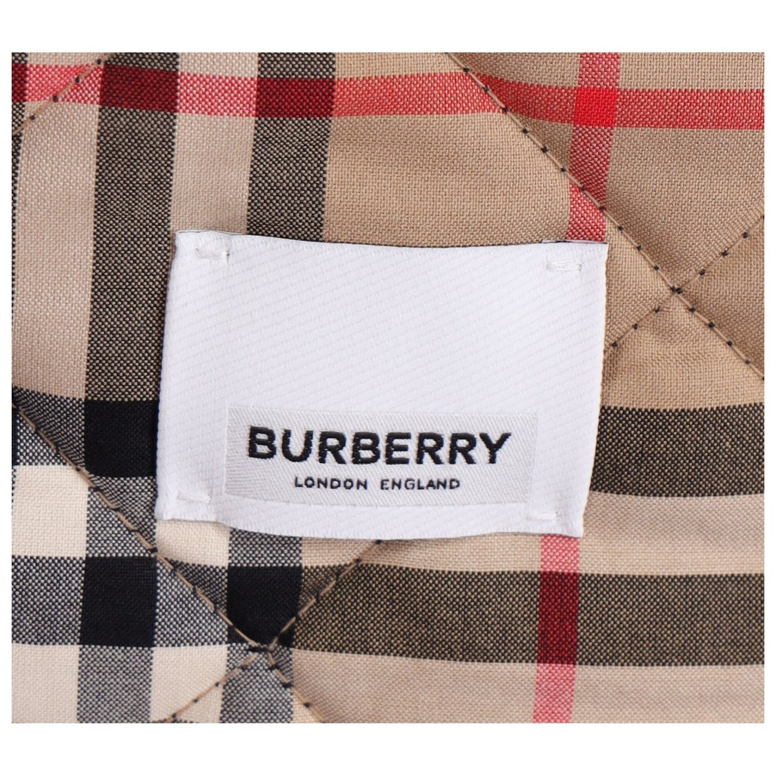 Burberry Quilted Blue Jacket With Corduroy Collar And Signature Details