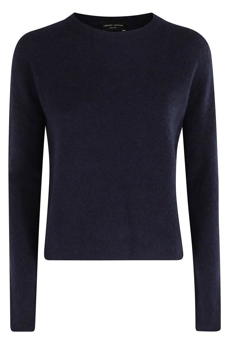 Roberto Collina Crew Neck Cashmere Sweater With Long Sleeves