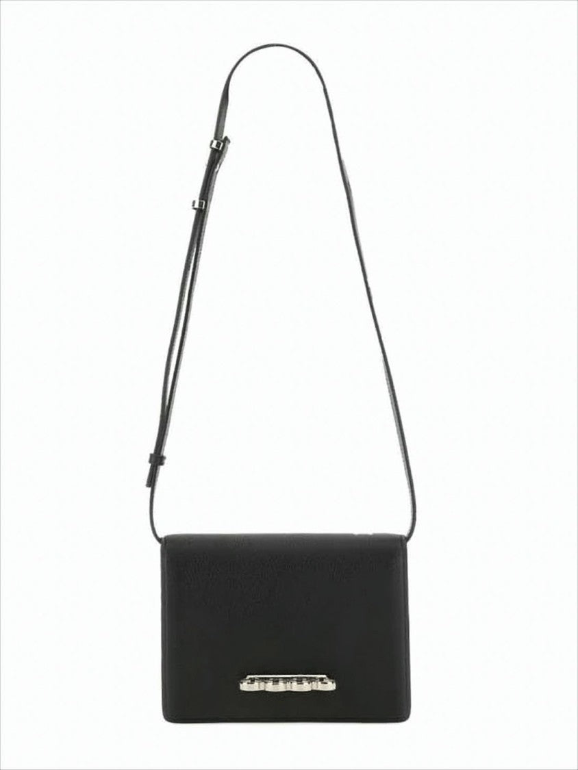 Alexander Mcqueen Rectangular Structured Shoulder Bag With Adjustable Strap