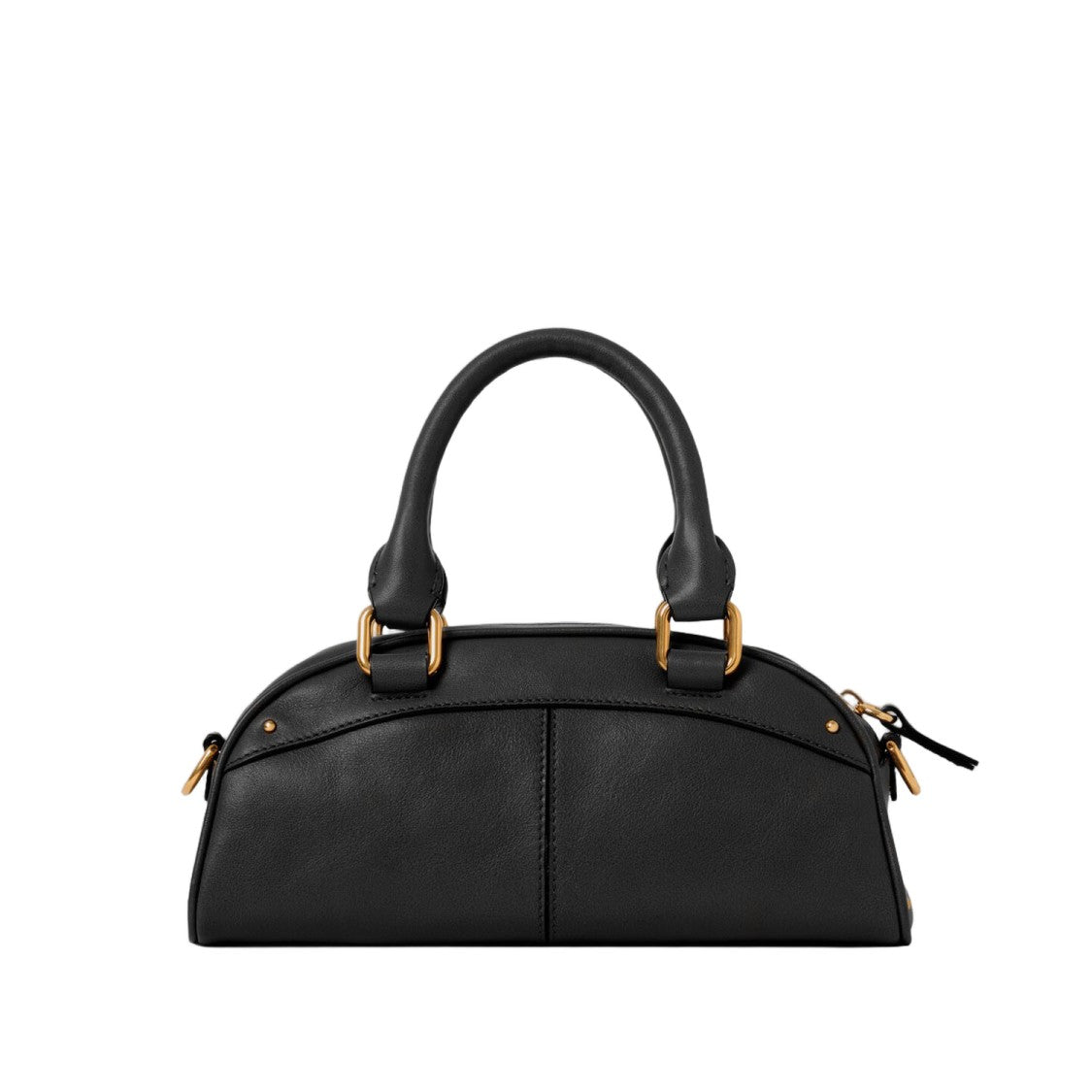 Chloé Structured Small Bowling Bag In Soft Calfskin Leather
