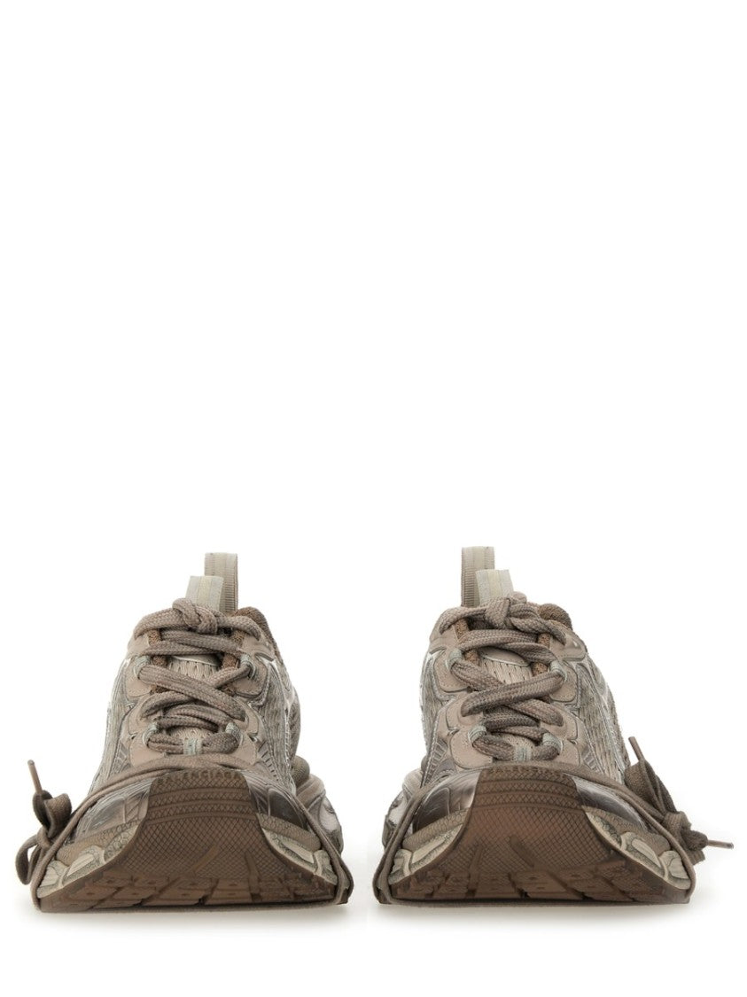 Balenciaga Layered White Chunky Sneakers With Modern Design
