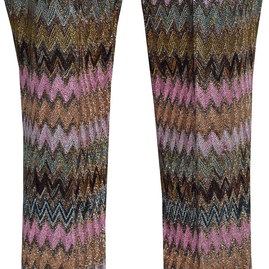 Missoni Textured Cropped Pants With Zigzag Lamé Finish