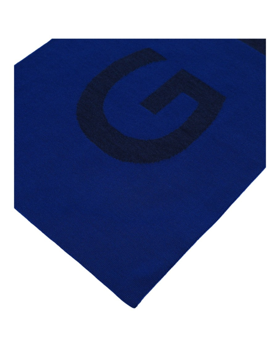 Givenchy Reversible Jacquard Wool Scarf With Bold Logo Design